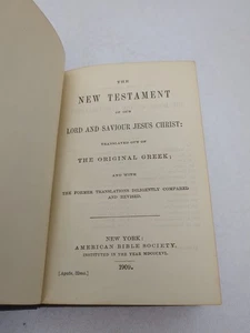 Antik 1909 Das Buch des Neuen Testaments Die Taschenausgabe HC - Bild 1 von 11