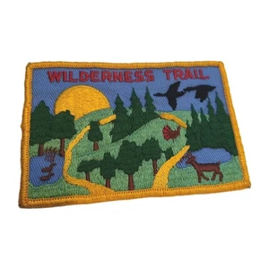 BSA Wildnis Trail Patch Pfadfinder 60er Jahre große Waldgänse Bäume - Bild 1 von 5