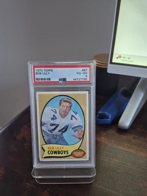 1970 Topps - #87 Bob Lilly Dallas Cowboys PSA 4 HOF - Image 1 of 2