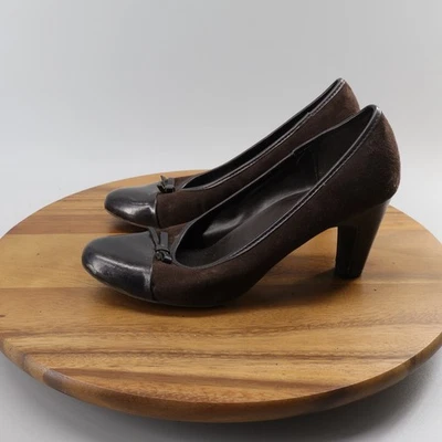 Zapatos de salón Predictions para mujer talla 7,5 anchos marrón sin cordones informales Foto 1 de 4