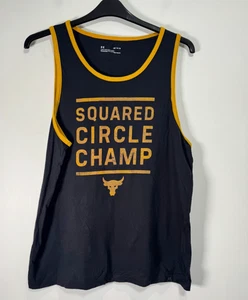 Under Armour Tank Top Herren Medium schwarz Project Rock Squared Circle Champ Grafik - Bild 1 von 6