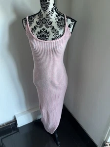 PRETTYLITTLETHING WHITE CROCHET BEACH MAXI DRESS COVER UP SIZE 12 - Picture 1 of 4