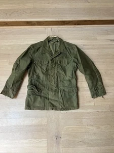 Vintage Feldjacke Distressed Army olivgrün kurz Small 8405-255-8591 - Bild 1 von 10