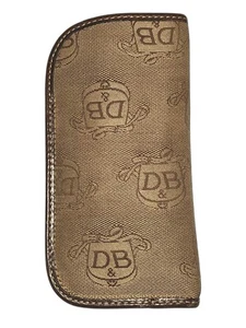 Dooney & Bourke Tan Signature DB Logo Canvas Eyeglass Case Holder VTG - Picture 1 of 4