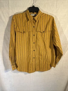 SK & Company Vintage Sz 12 Petite Red Pearl Snaps Western Style Shirt Womens - Picture 1 of 8