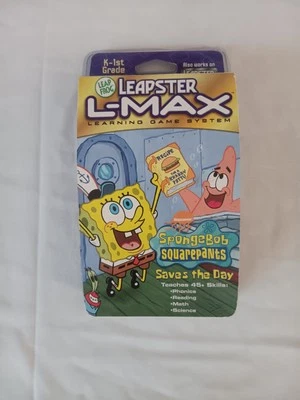 Leap Frog Leapster L-Max Learning Game System SpongeBob Save's the Day - Image 1 of 4