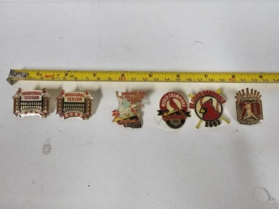 6 St. Louis Cardinals Pins Busch stadium Inaugural Season Mark Mcgwire Champions - Image 1 of 4
