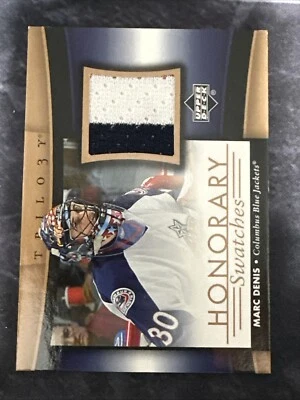 2005-06 Trilogy Honarary Swatches HS-MD Marc Denis Columbus Blue Jackets - Image 1 of 2