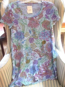 NEU MIT ETIKETT FRISCHE PRODUKTE "OCEANSCAPE" SASHA DRAPIERTES T-SHIRT. AN DER BUCHT. SCHMEICHELHAFT..(M) - Bild 1 von 5