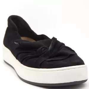 Donald Pliner Celeste Footwear Women Leather Suede Tennis Shoes Slip On Size 8 - Picture 1 of 11