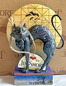 Jim Shore ~ Heartwood Creek ~ "Bad Luck" ~ Halloween Katze/Mond ~ Box + Etikett - Bild 1 von 10