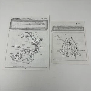 Pathfinders Leonardo Da Vinci Ornithopter and Catapult Instruction Books Only - Picture 1 of 5