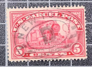 Scott Q5 5 Cent Paketpfosten gebraucht schöner Stempel SCV $ 2,25 - Bild 1 von 1