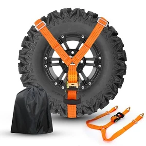 Y Strap for Spare Tire,3 Ratchet Straps Tie Down, Heavy Duty Spare Tire Strap... - Picture 1 of 7