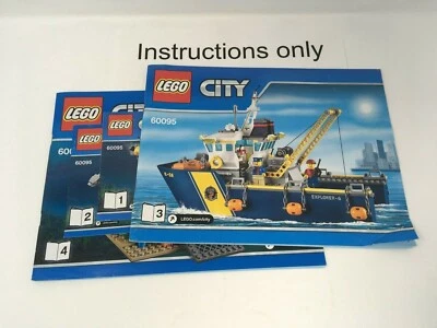 ONLY instructions Books 1-4 Lego 60095 Deep Sea Exploration Vessel City no brick - Image 1 of 4