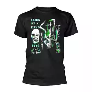 ALIEN SEX FIEND - DEAD AND BURIED - MEN Black T-Shirt *NEW* SALE PRICE £9.99! - Picture 1 of 2