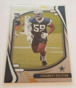 2021 Panini Absolute - Chauncey Golston - Dallas Cowboys - Yellow Foil  Parallel - Picture 1 of 2