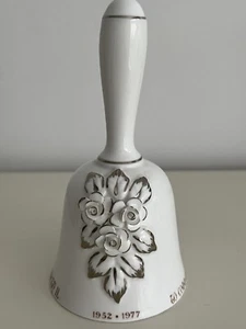 Crown Staffordshire Silver Jubilee Bell Queen Elizabeth 1952-1977 - Picture 1 of 6
