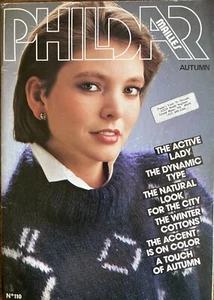 Phildar Mailles Yarn Knitting Pattern Book Autumn 1984 Fashion Sweaters Vests - Picture 1 of 12