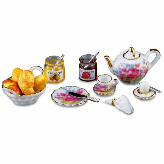Dollhouse Miniature Reutter Breakfast Tea Set 1:12 scale C134 Dollys Gallery - Image 1 of 1
