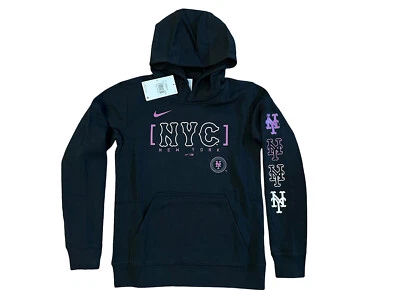 Sudadera con capucha pulóver polar Nike City Connect Club de los Mets de Nueva York para jóvenes $65 nueva con etiquetas Foto 1 de 4