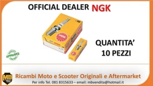 NGK BR9ES KIT 10 CANDELE DI ACCENSIONE ORIGINALE NGK BR9ES CON RESISTENZA - Imagen 1 de 2