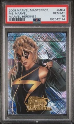 2008 Marvel Masterpieces Heroines Ms. Marvel PSA 10 - Изображение 1 из 2