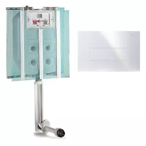Cassetta Di Scarico Da Incasso Pucci SARA 9 l completo Di Placca Bianca 80130660 - Foto 1 di 2