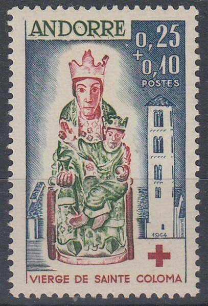 ANDORRA 1964 RED CROSS UHM/MNH (ID:423/D30644) - Image 1 of 1