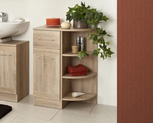 Pelipal Badmöbel - LUANDA - Abschlussecke für Unterschrank 33 cm > in Eiche NB - Bild 1 von 7