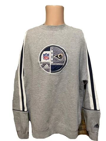 Vintage Men’s ADIDAS Los Angeles Rams Embroidered Sweatshirt Size 2XL Cover