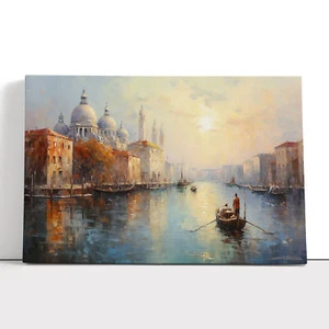 Quadro poster con cornice arte da parete impressionismo Venezia decorazione casa - Foto 1 di 4