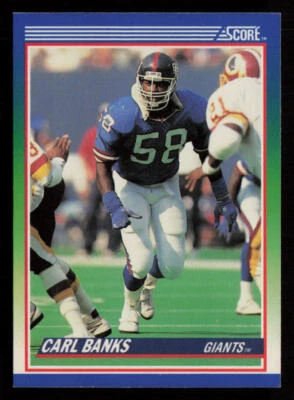 1990 Score #91 Carl Banks New York Giants Football Card - Image 1 of 2