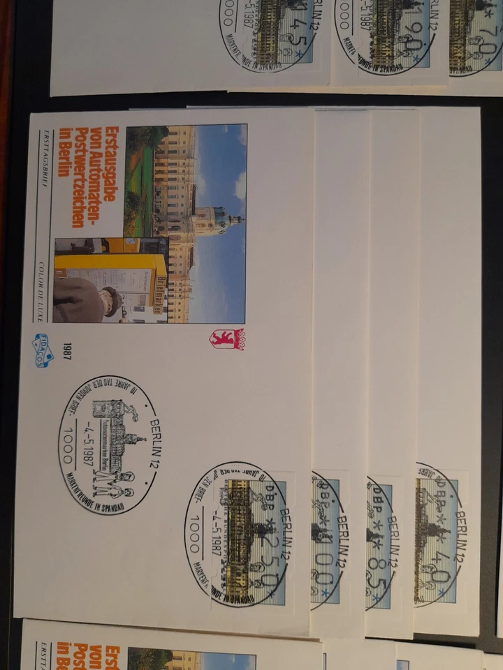Berlin 1987 First Day Machine Labels On FDC - Image 1 of 1