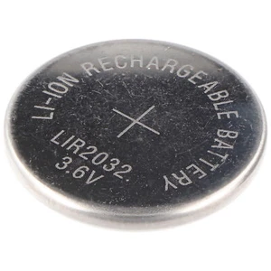 LIR2032 Li-Ion Akku 3,6V Akku LIR 2032, 3,2 x 20 mm, 3.6V Button Cell Liion - Bild 1 von 4