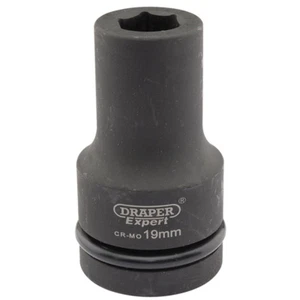 Draper Tools Expert 19mm 1 Square Drive Hi-Torq® 6 Point Deep Impact Socket - Picture 1 of 1