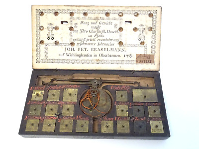 Komplett !!! Bergische MÜnzwaage Braselmann 1786, Coin Scale, Balance Trebuchet • 167.10€
