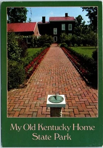 My Old Kentucky Home State Park, Garden Area at Federal Hill, Bardstown Postcard - Picture 1 of 2
