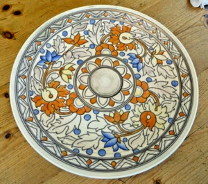 Vintage Charlotte Rhead Crown Ducal 14" Charger Ankara 5983 vgc - Picture 1 of 8