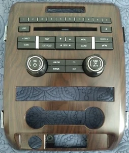 Ford F-150 Radio 2012-2014 Radio Button Control Panel Wood Grain CL3T-18A802-HA - Bild 1 von 8