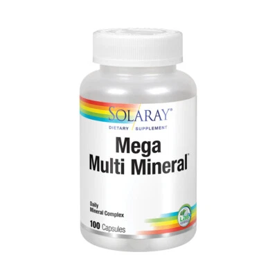 Solaray Mega Multi Mineral Vitamin Cápsulas | 100 unidades Foto 1 de 4