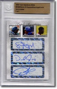 JASON HEYWARD * Desmond JENNINGS * Dexter FOWLER Autograph Rookie Auto 1/1 - Picture 1 of 1