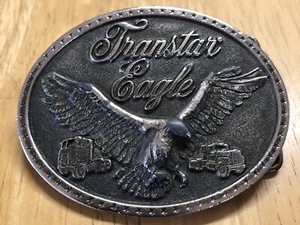 Hebilla de cinturón de camionero Transtar Eagle cosechadora internacional vintage Chicago - Imagen 1 de 3