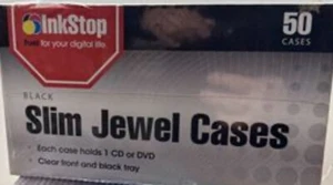Inkstop Slim Jewel CD Cases Clear 50 Cases - Picture 1 of 2