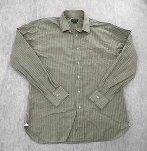 Luigi Borrelli Louis Boston Shirt Adult 41 Houndstooth Button Up Italy Mens - Picture 1 of 13