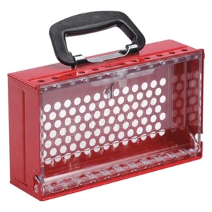 Neu Brady 150505 Gruppe LOTO Sperrbox, rot, 10-1/2" mit Slimview - Bild 1 von 4