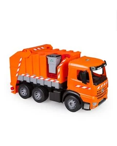 02168 - Starke Riesen Müllwagen Benz Arocs orange ca. 74 cm Müllfahrzeug mit ... - Bild 1 von 6