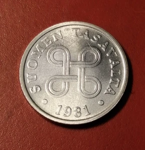 *Finland * 5 penniä * 1981 * Alluminium * Condition UNC * - Picture 1 of 2