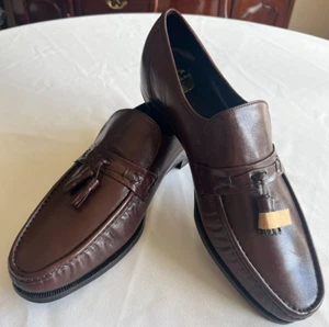 Men's Florsheim Tassel Como Moc Toe Loafer Slip-on/Brandy (Brown) 12D New wo Box - Picture 1 of 9