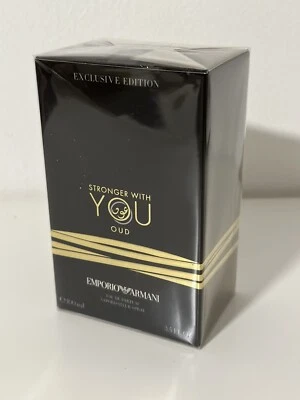 ARMANI STRONG WITH YOU OUD EAU DE PARFUM SPRAY 100 ML NUOVO & IMBALLO ORIGINALE & IN PELLICOLA UOMO - Immagine 1 di 3